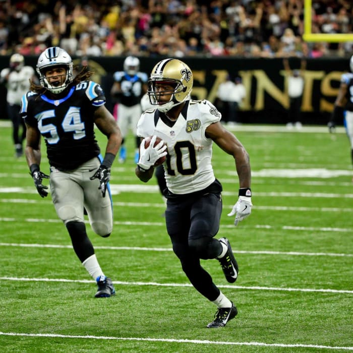 Former New Orleans Saints wide receiver Brandin Cooks (10). Credit: si.com